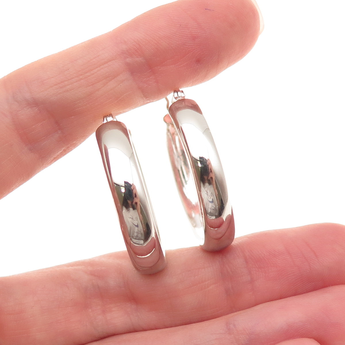 925 Sterling Silver Hoop Earrings