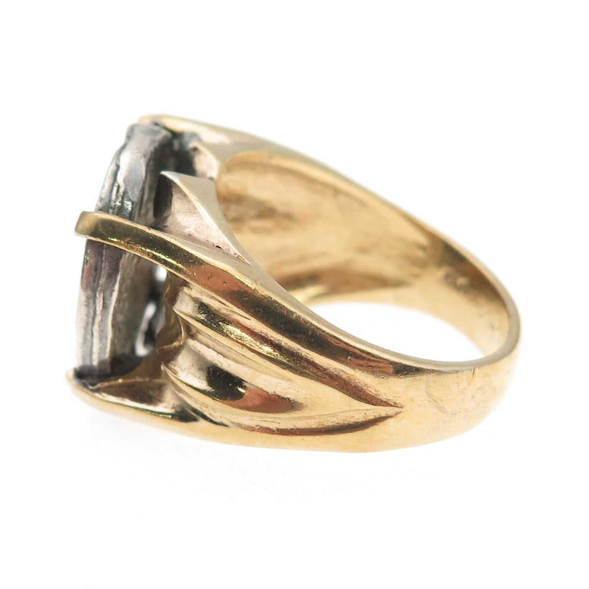 925 Sterling 14K Gold Filled Vintage Atocha Shipwreck Spanish Ring Size 10.75