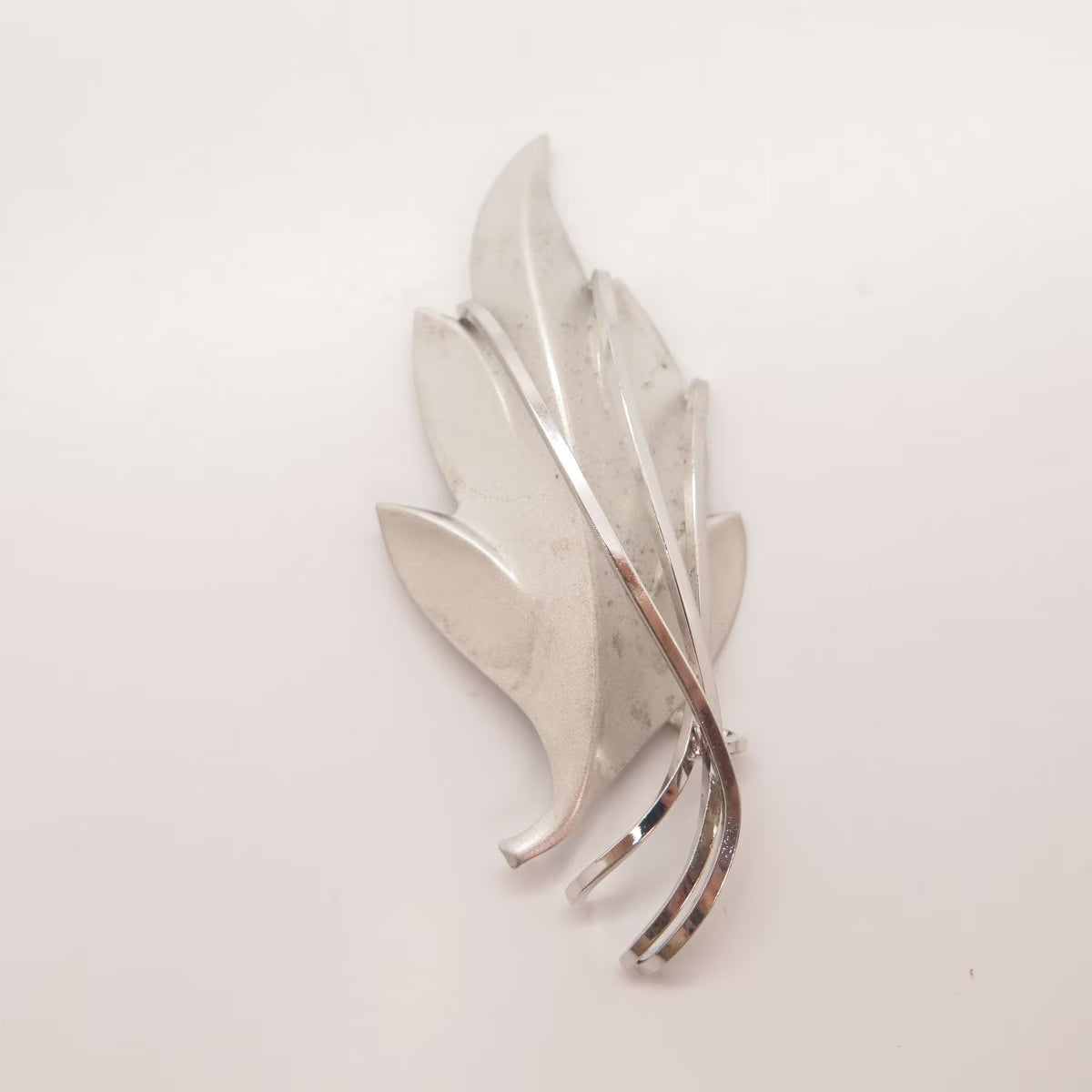 925 Sterling Silver Vintage Curtis Curtman Leaf Pin Brooch