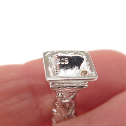 925 Sterling Silver Vintage Statue of Liberty 3D Charm Pendant