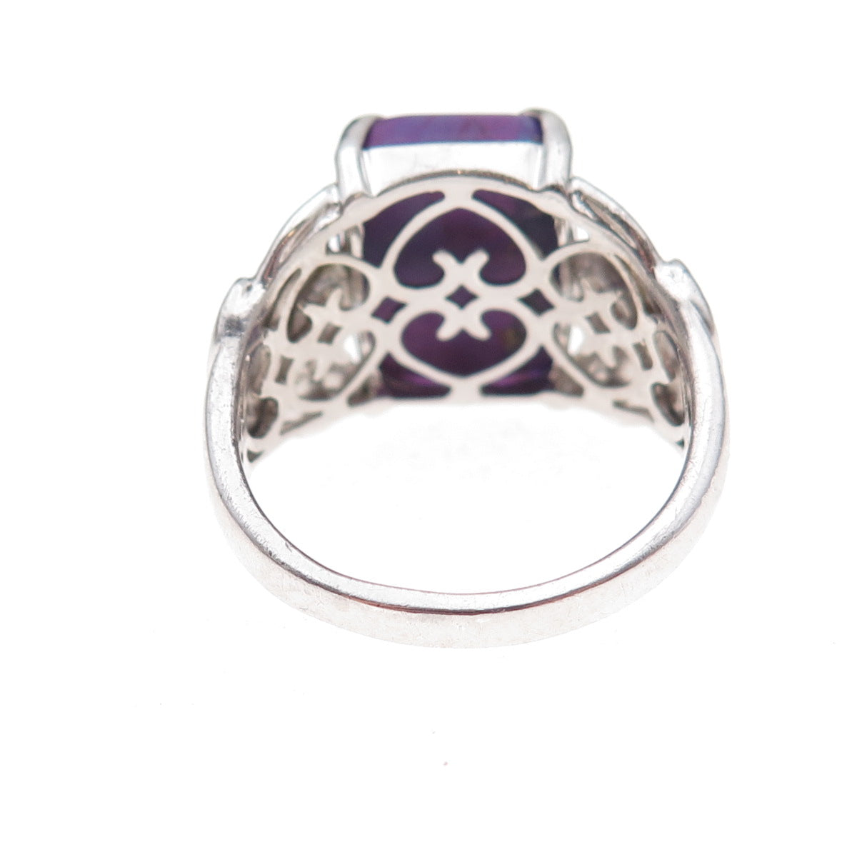 Michelle Albala 925 Sterling Silver Mojave Purple Turquoise Floral Ring Size 10