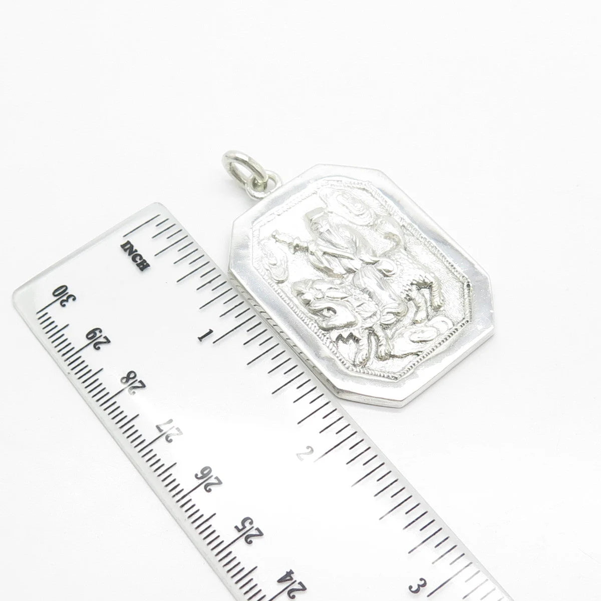 925 Sterling Silver Vintage Chinese Character Storyteller Pendant