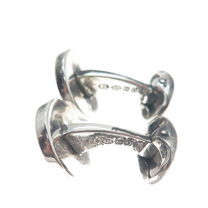 RALPH LAUREN 925 Sterling Silver Antique Birmingham "JSJ" Signet Cufflinks