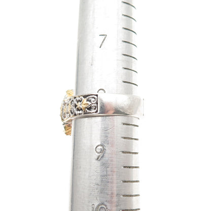 MICHAEL VALITUTTI Gems En Vogue 925 Sterling Rose Quartz Amethyst Ring Size 8.25