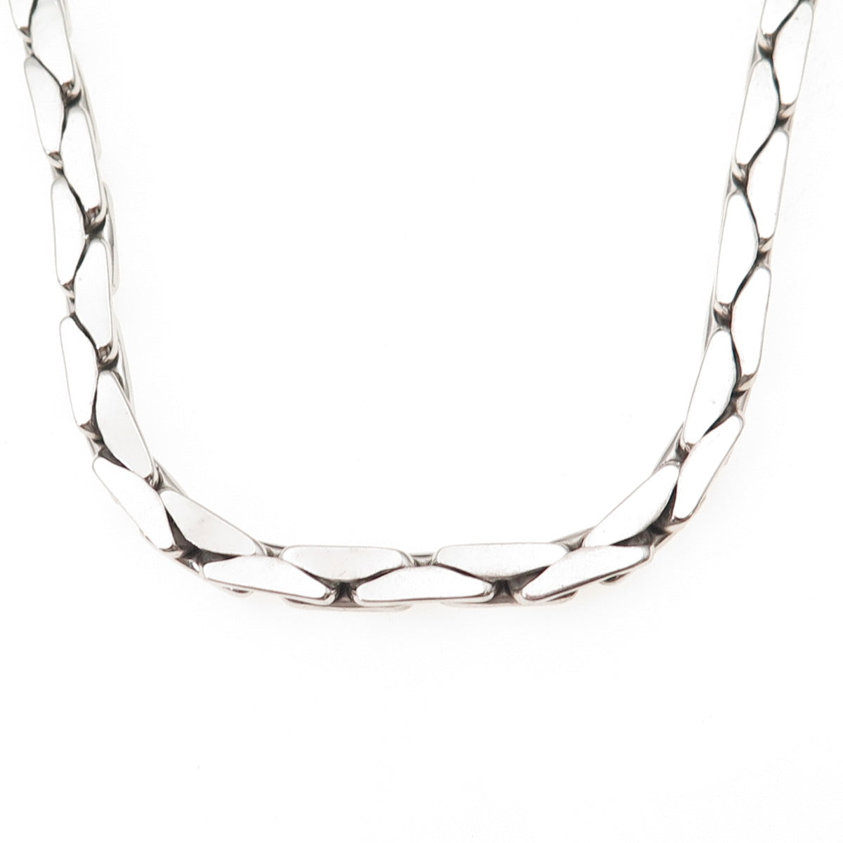 Orlando Orlandini UnoAErre 925 Sterling Silver Vintage Italy Chain Necklace 16"