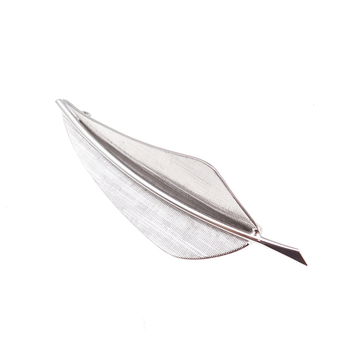 Winard 925 Sterling Silver Vintage Feather Pin Brooch