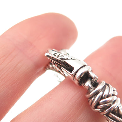 Jai by John Hardy 925 Sterling Silver Spiga Link Bracelet 7.25"