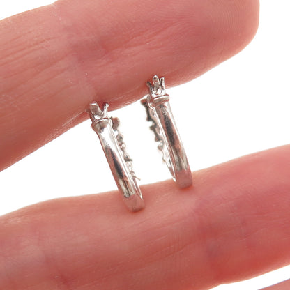 Chuck Clemency 925 Sterling Silver Real Round-Cut Iolite Earrings
