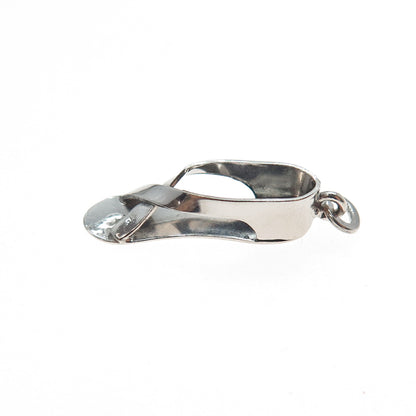 Joseph M. Shanholtz 925 Sterling Antique Art Deco Shoe Oxidized Mini 3D Pendant