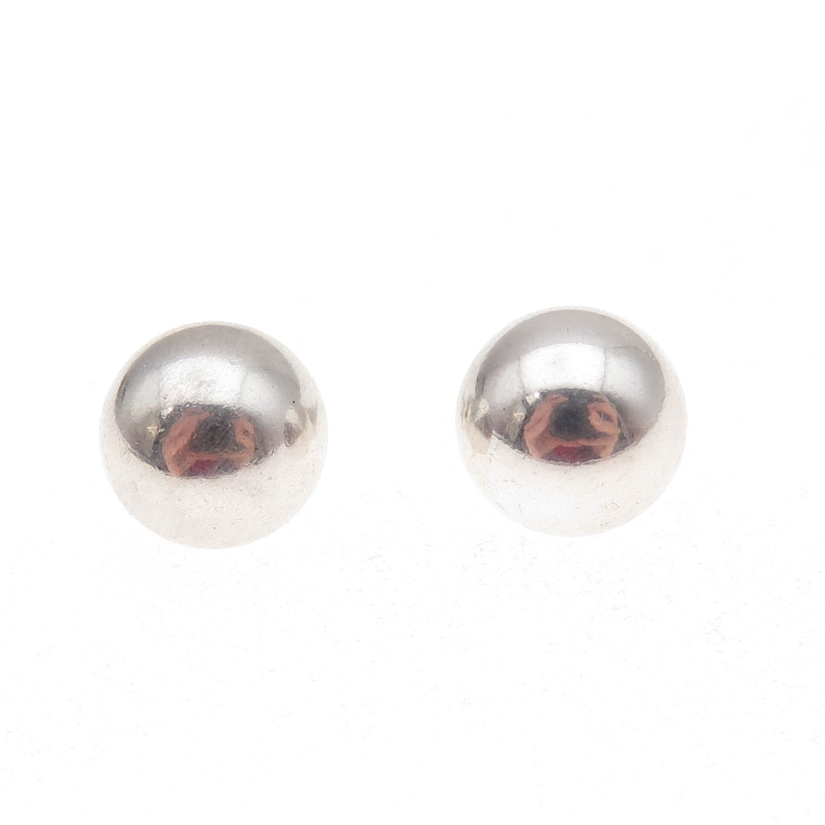 Tiffany & Co. 925 Sterling Silver Vintage HardWear 10mm Ball Stud Earrings