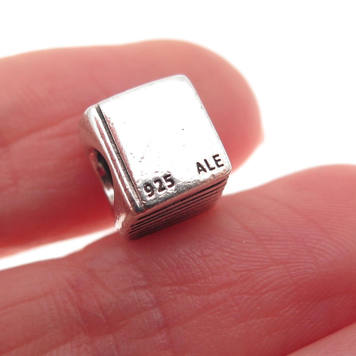 Pandora 925 Sterling Silver Bible Slide Bead Charm