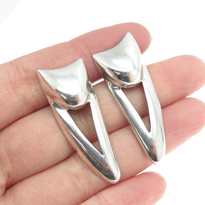 MARTELL 925 Sterling Silver Vintage Door Knocker Earrings