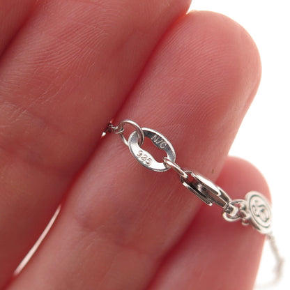 Emma Skye 925 Sterling Silver Real Diamond Heart Cable Chain Necklace 18-20"