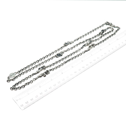 Theo Fennell Sterling Silver Vintage London Aries Zodiac Oxidized Necklace 40"