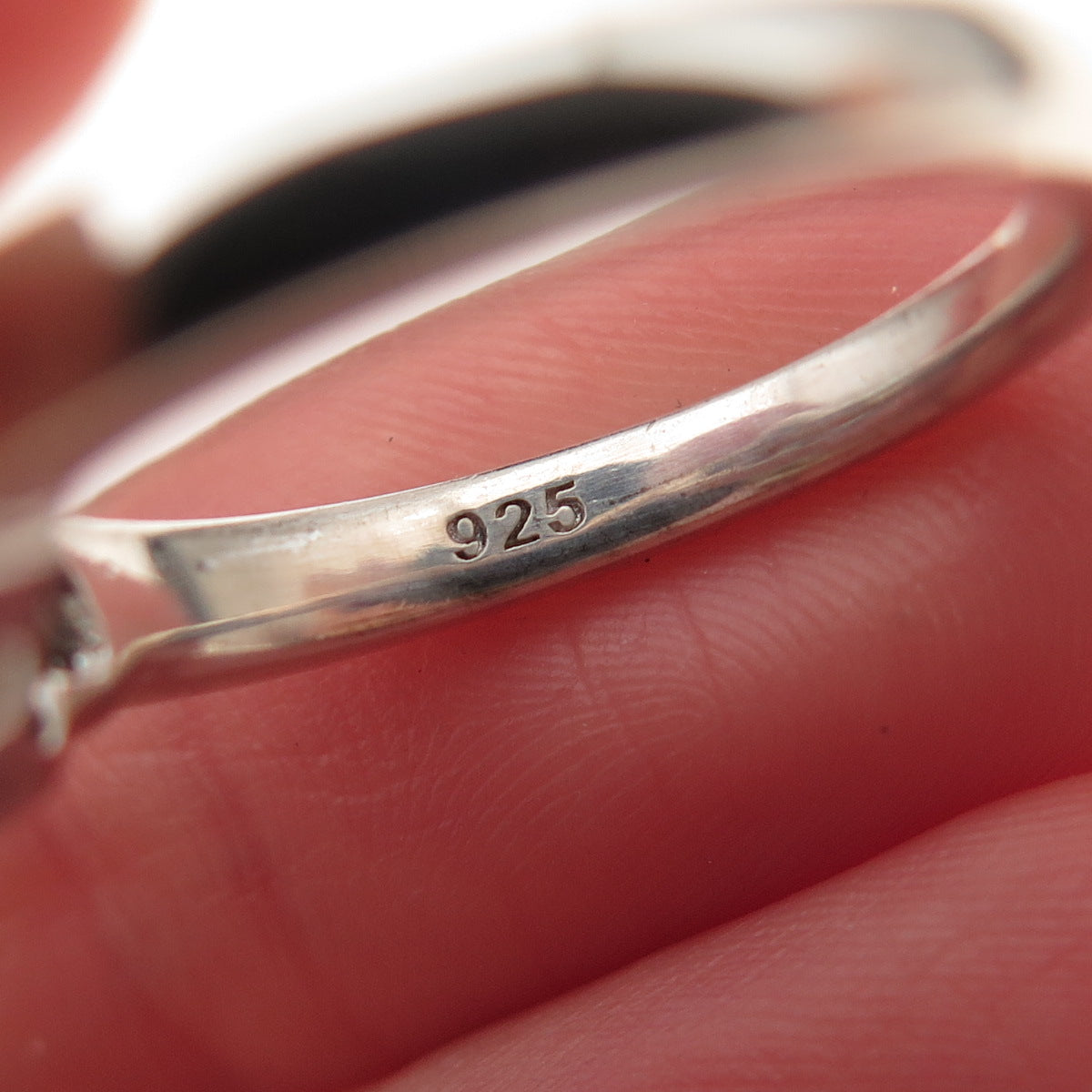 Jane Seymour 925 Sterling Silver Real Round-Cut Diamond Open Heart Ring Size 7