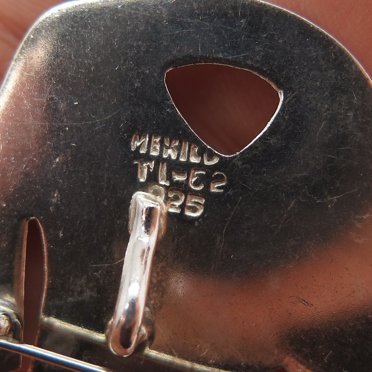 925 Sterling Silver Vintage Mexico Horse Club Pin Brooch / Pendant