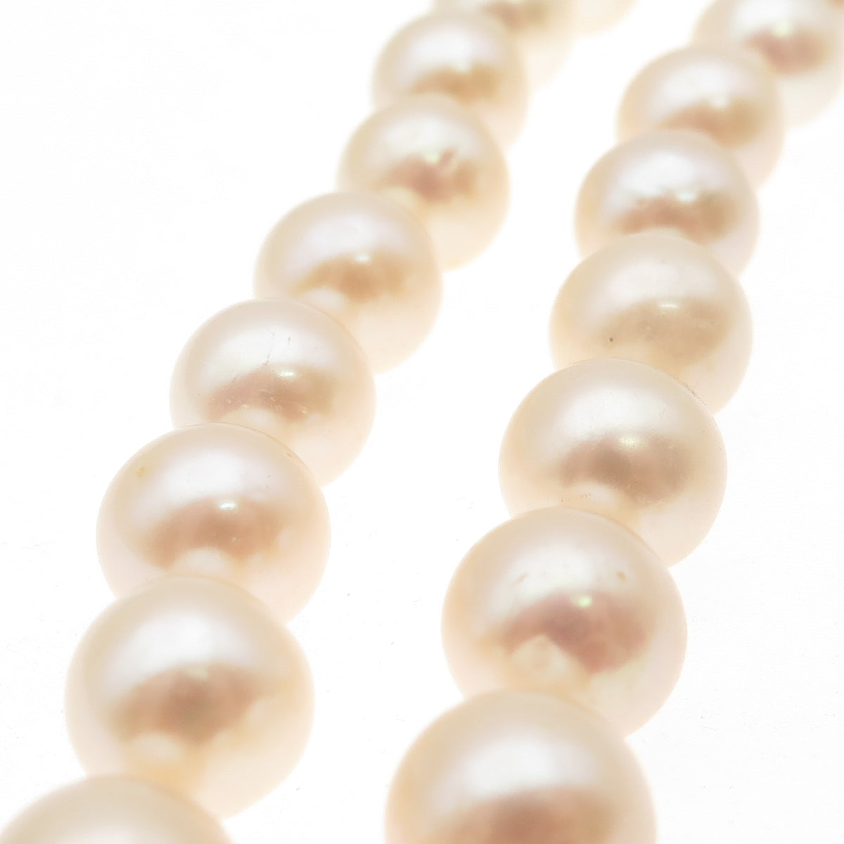 925 Sterling Silver Vintage Real Pearl Beaded Necklace 18"