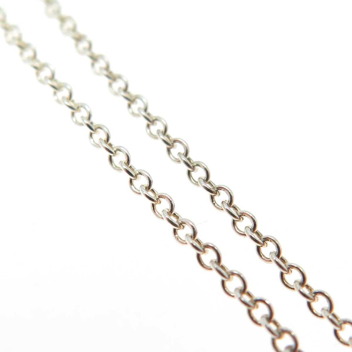 925 Sterling Silver Italy Cable Chain Necklace 18"