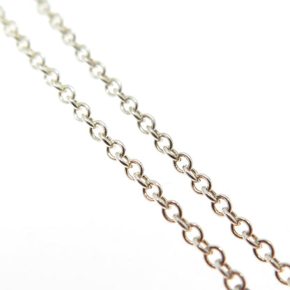 925 Sterling Silver Italy Cable Chain Necklace 18"