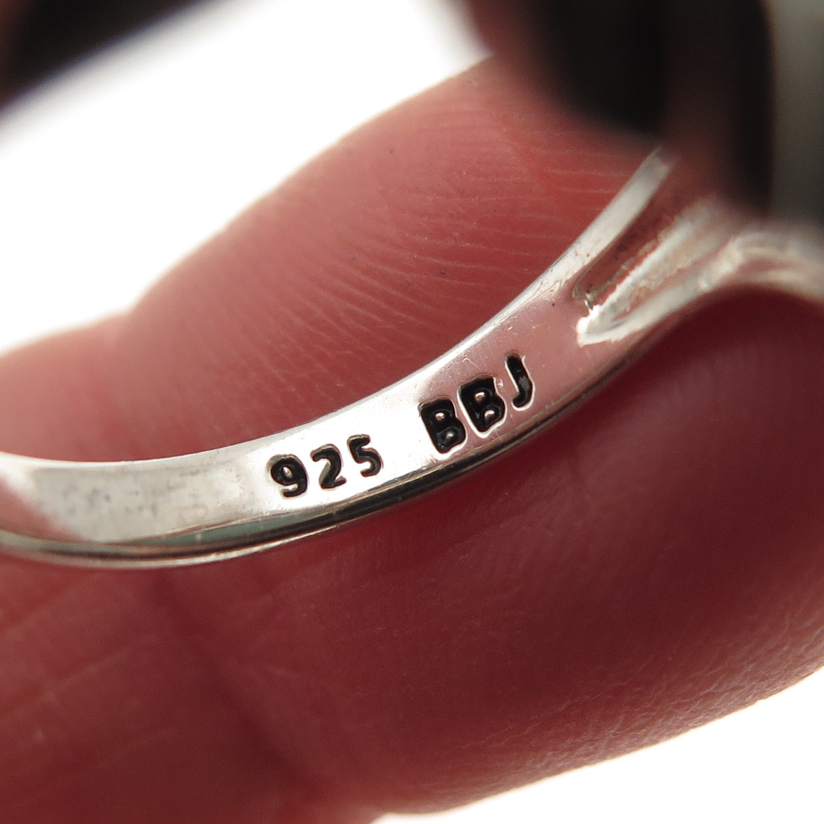 925 Sterling Silver Vintage Real Larimar Modernist Ring Size 6