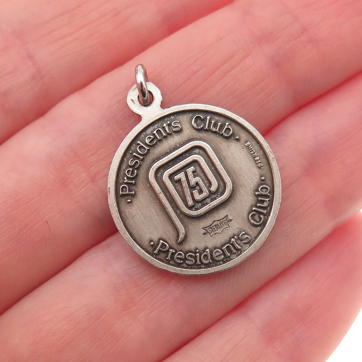 925 Sterling Silver Vintage 1975 Arizona President's Club Charm Pendant