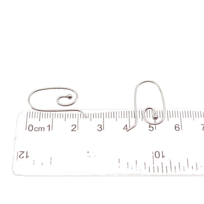 Pandora 925 Sterling Silver Spiral Hook Charm Holder Earrings