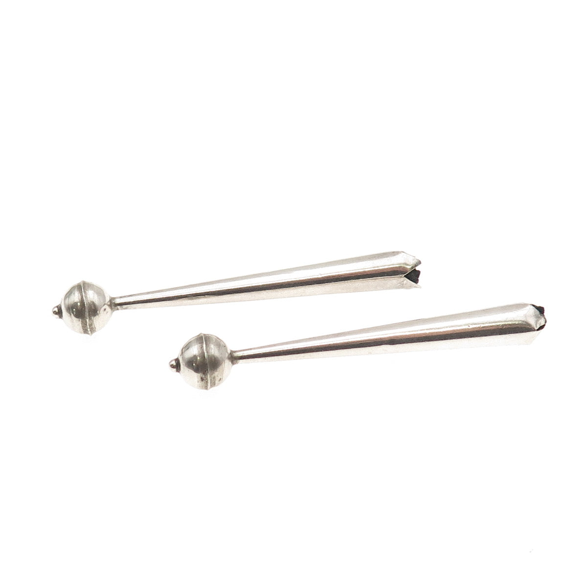 Old Pawn 925 Sterling Silver Vintage Southwestern Tribal Bolo Tie Tips