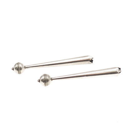 Old Pawn 925 Sterling Silver Vintage Southwestern Tribal Bolo Tie Tips