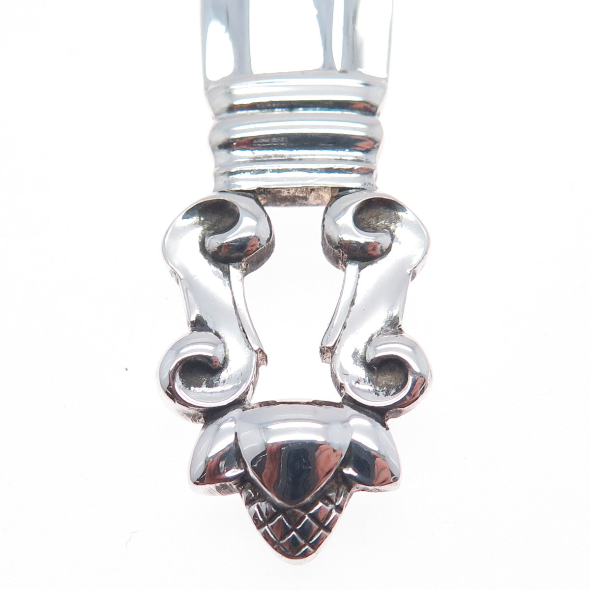 GEORG JENSEN 925 Sterling Silver Antique 1915 Denmark Vegetable Spoon