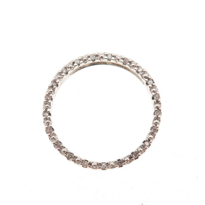 925 Sterling Silver Real Round-Cut Diamond Circle of Life Slide Charm Pendant