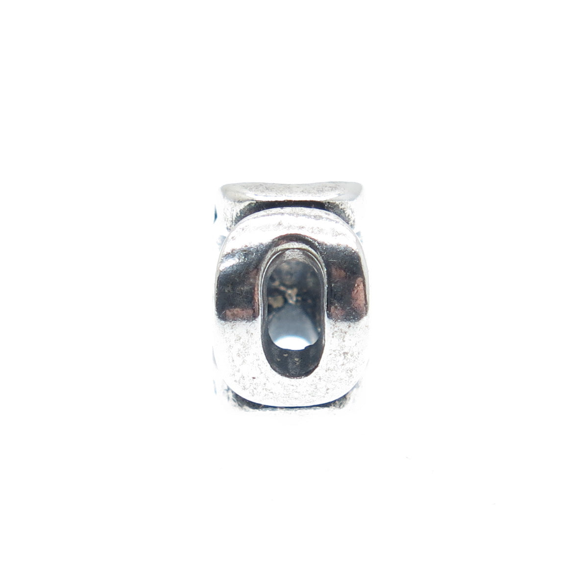 CHAMILIA 925 Sterling Silver Letter O Initial Bead Charm