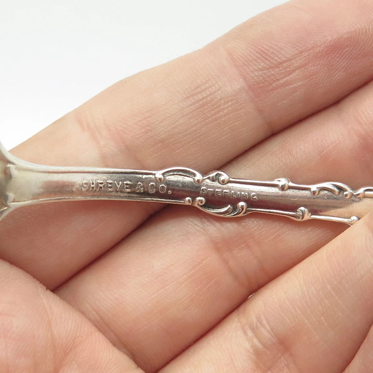 925 Sterling Silver Antique Art Deco Shreve & Co. Golden Gate SF US Spoon