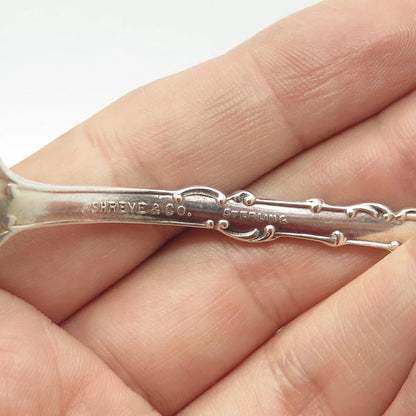 925 Sterling Silver Antique Art Deco Shreve & Co. Golden Gate SF US Spoon