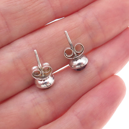 Pandora Sterling Silver Lab-Created Sapphire September Birthstone Stud Earrings