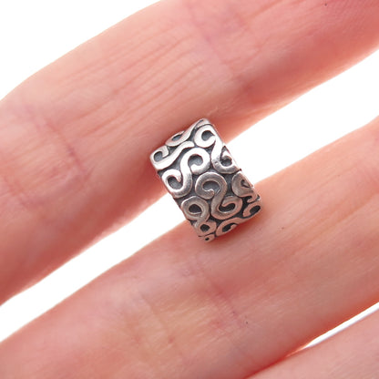 Pandora 925 Sterling Silver S Swirl Clip Charm