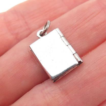 DANECRAFT 925 Sterling Silver Vintage My Dairy Locket Mini Charm Pendant
