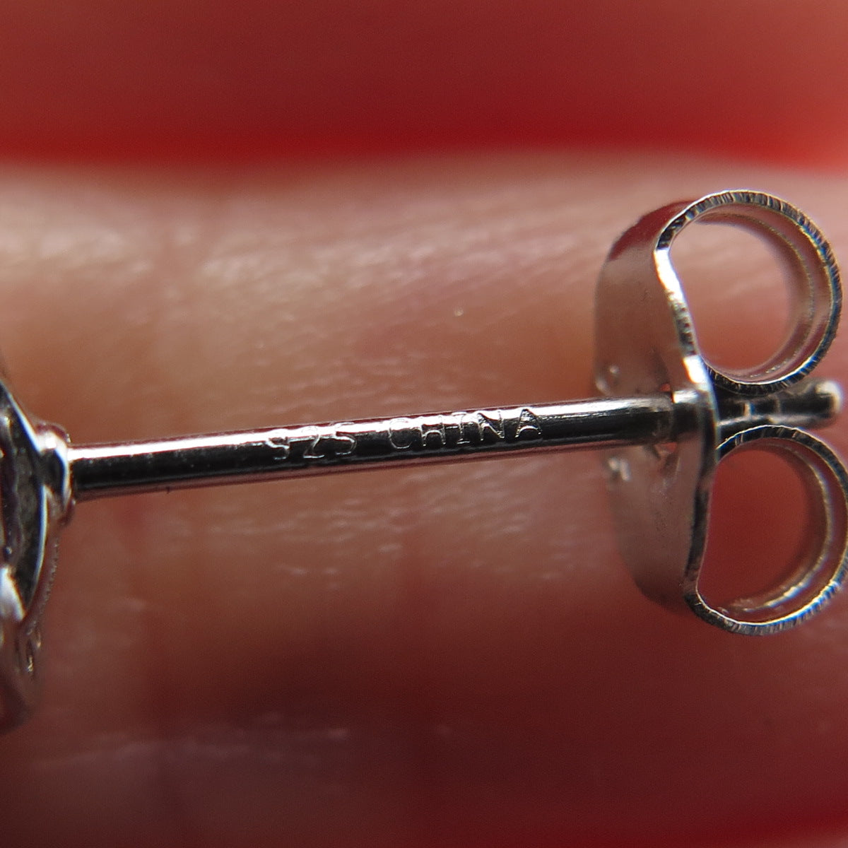 925 Sterling Silver Oval & Round-Cut Blue White C Z Stud Earrings