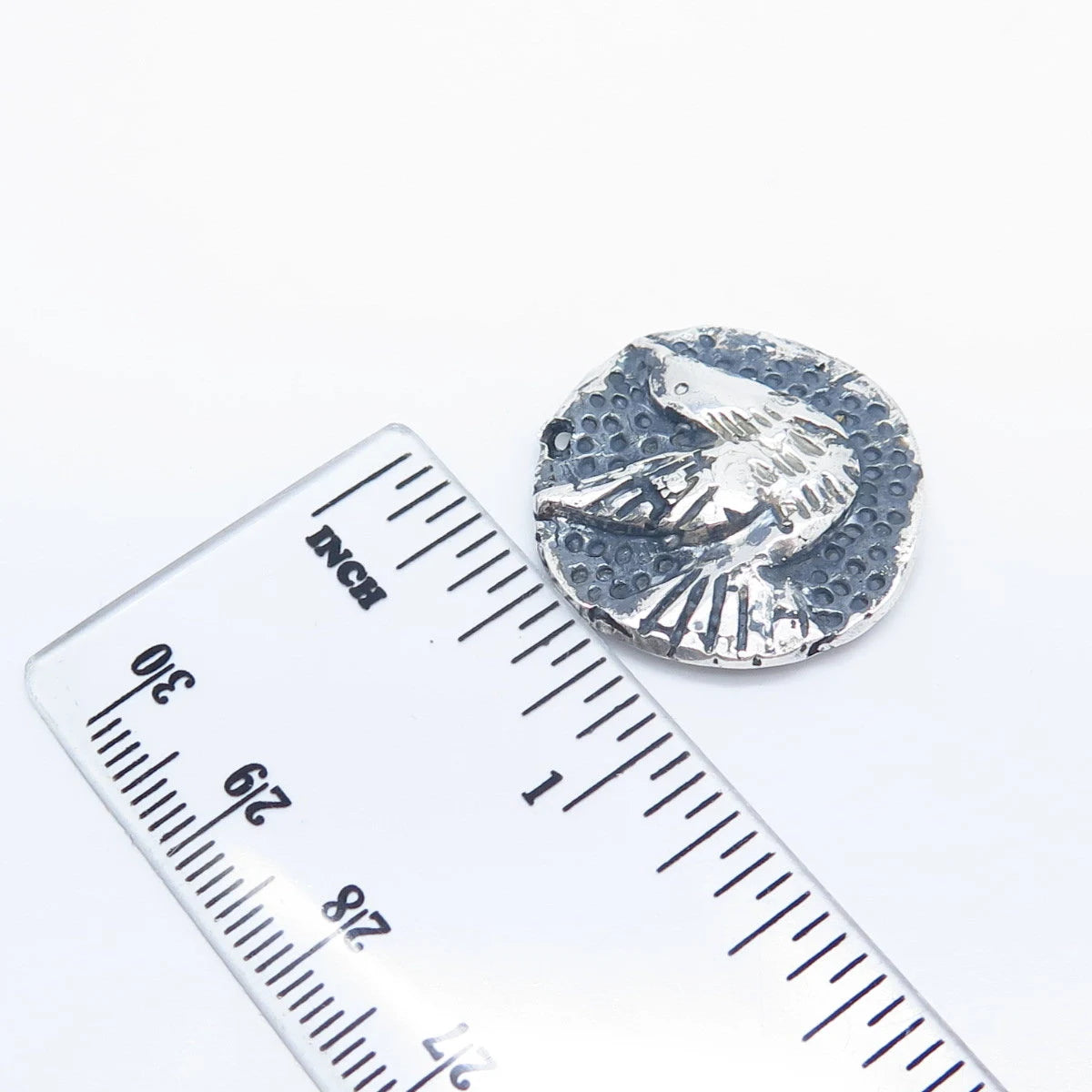 925 Sterling Silver Vintage Flying Bird Pendant