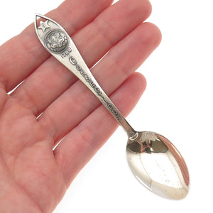 Bell Trading Post 925 Sterling Antique Art Deco Connecticut State Coffee Spoon