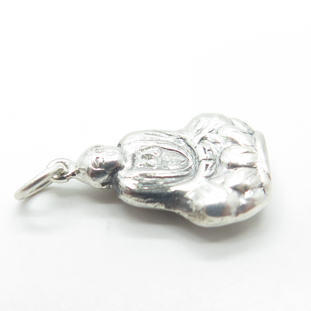 925 Sterling Silver Vintage Buddha Charm Pendant