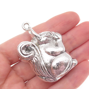 Turner & Simpson 925 Sterling Vintage 1968 Birmingham Squirrel Hollow Pendant