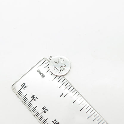 925 Sterling Silver USA Two In Town Horse Pendant