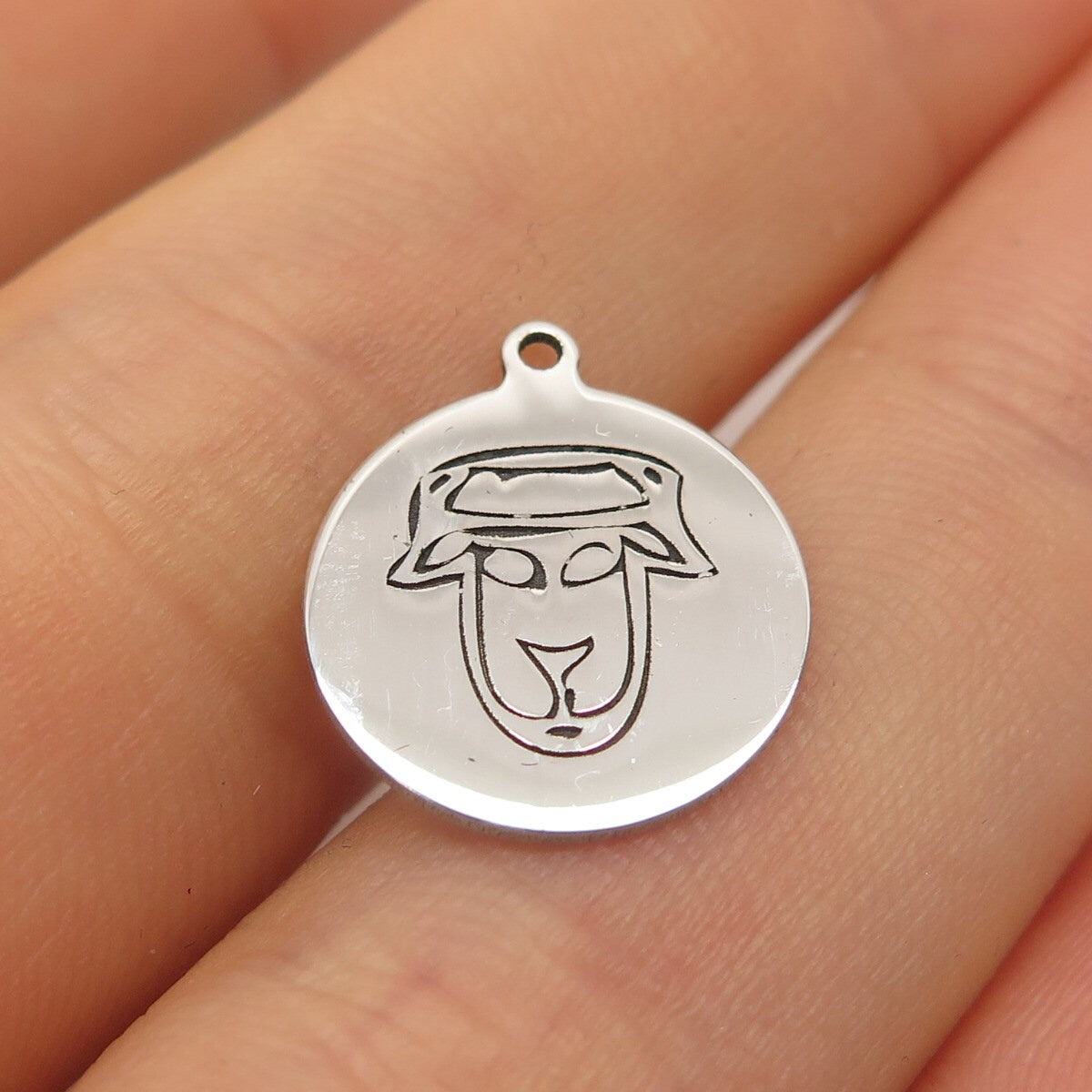 925 Sterling Silver USA Two In Town Sheep Charm Pendant