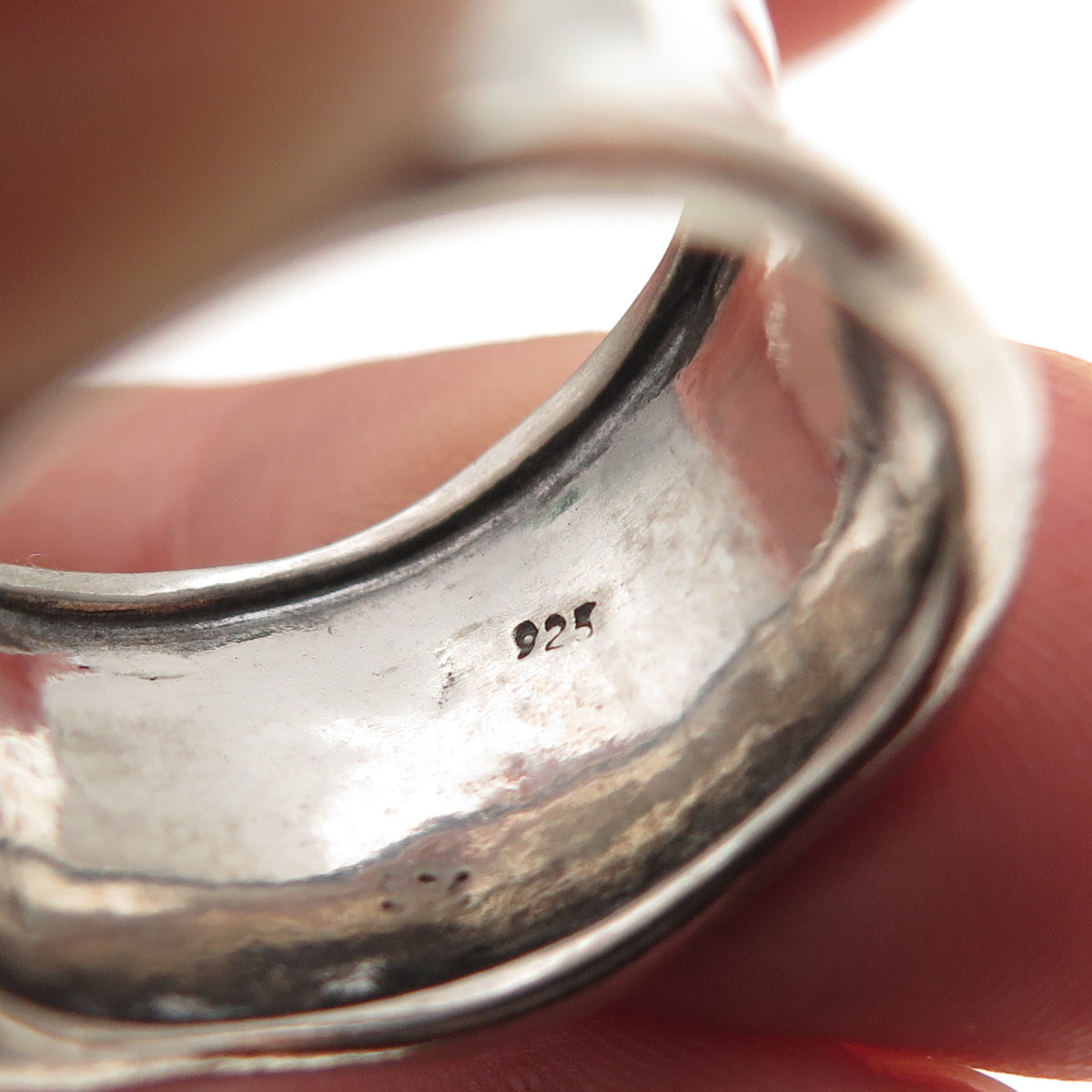 Didae 925 Sterling Silver Vintage Israel Modernist Spiral Oxidized Ring Size 8