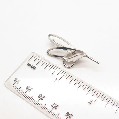 925 Sterling Silver Vintage ROMA Leaf Pin Brooch