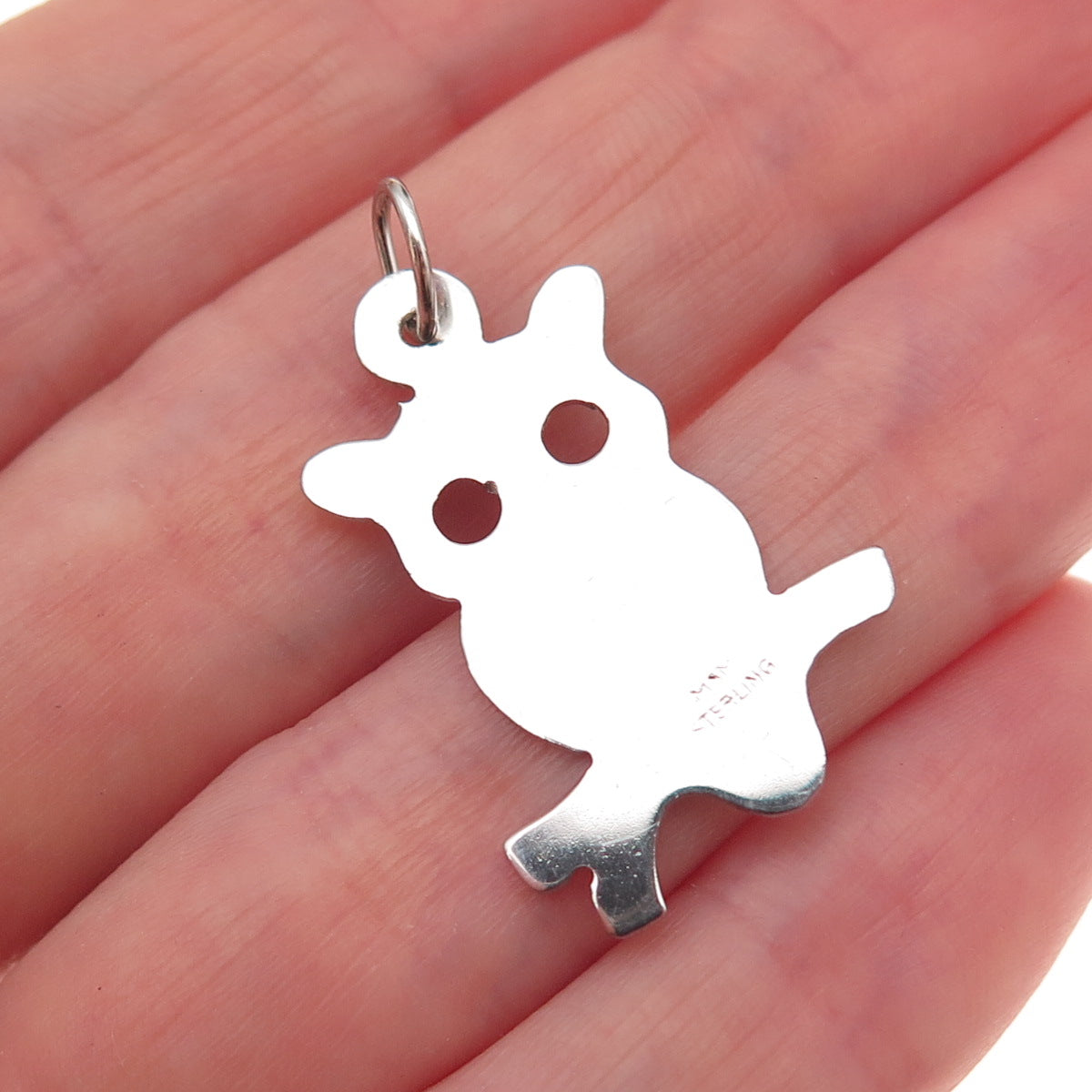 Mark Mercy 925 Sterling Silver Vintage Wise Owl Bird Charm Pendant