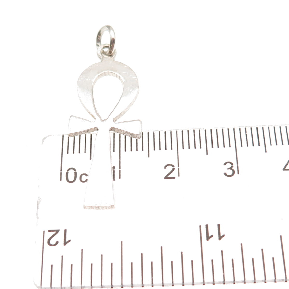 800 Silver Vintage Egyptian Ankh Charm Pendant