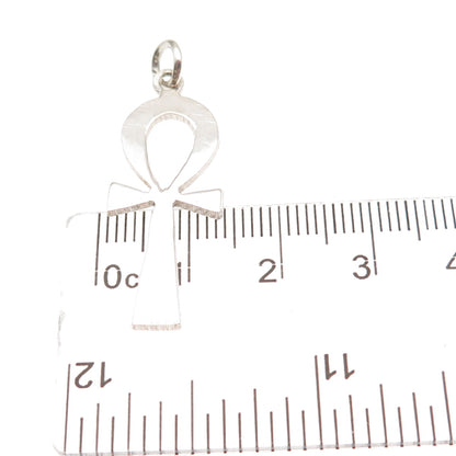 800 Silver Vintage Egyptian Ankh Charm Pendant