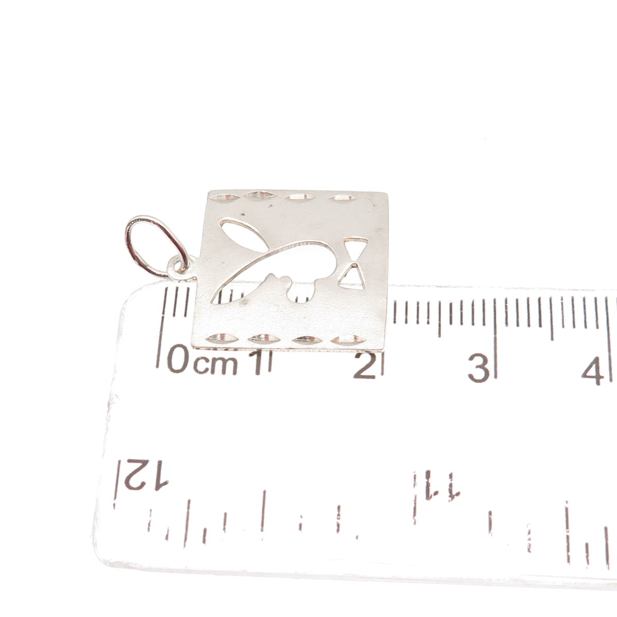 925 Sterling Silver Vintage Rabbit Mini Charm Pendant