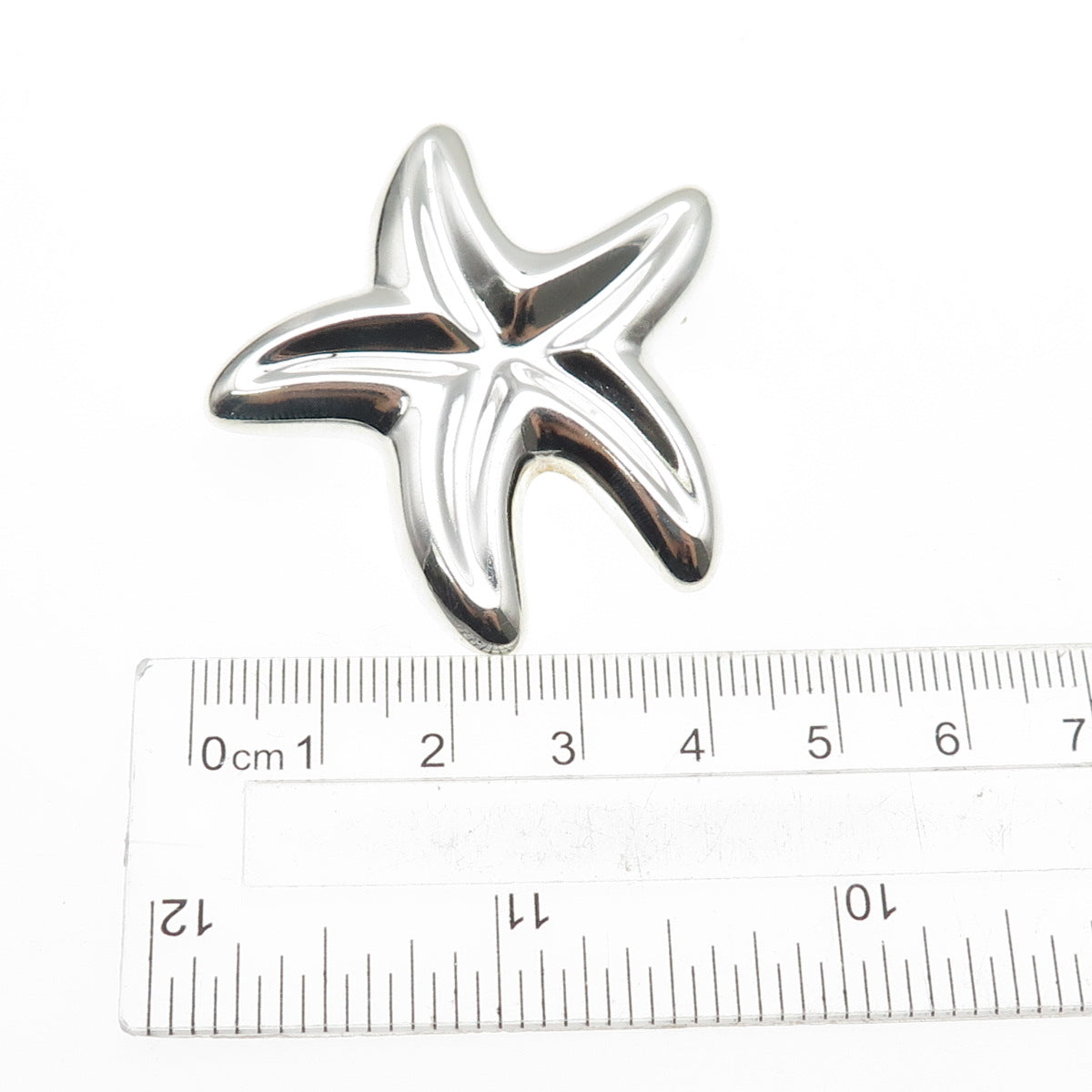 CNA PRANDA 925 Sterling Silver Vintage Starfish Pin Brooch